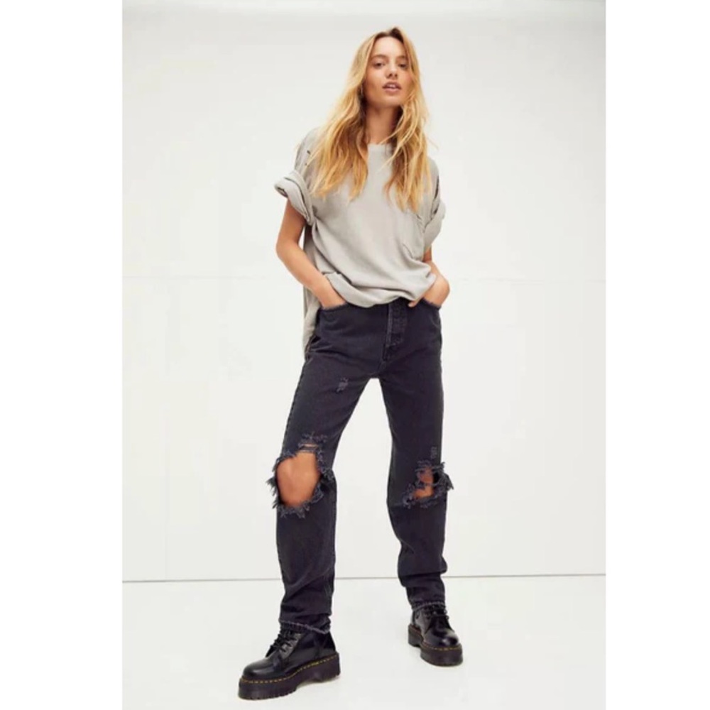 NWT Free People We the Free The Lasso High Waist Straight Leg Jeans